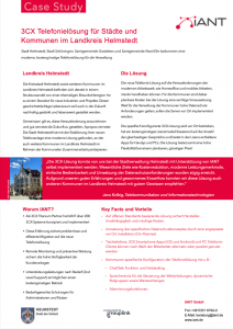 Case Study: 3CX-Lösung für Stadt Helmstedt